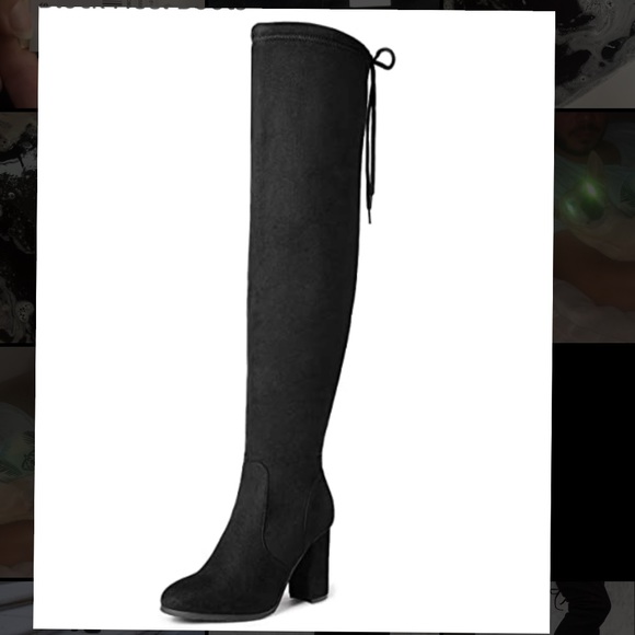 Black knee Height boots - Picture 2 of 3